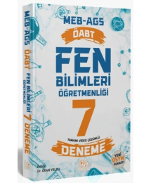 2025 ÖABT MEB-AGS Fen Bilimleri Öğretmenliği 7 Deneme Çözümlü CBA Yayınları