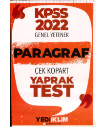PARAGRAF ÇEK KOPART YAPRAK TEST