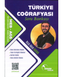 2025 MEB-AGS Türkiye Coğrafyası Soru Bankası Çözümlü Rıza Akın Kayar Doktrin Yayınları