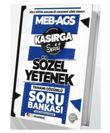 MEB-AGS Sözel Yetenek Kasırga Soru Bankası Çözümlü TKM Akademi