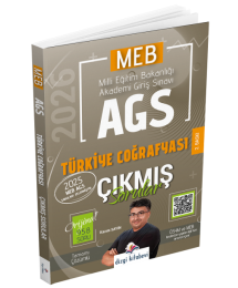 2026 MEB-AGS Türkiye Coğrafyası Çıkmış Sorular Çözümlü Kazım Sayın Dizgi Kitap