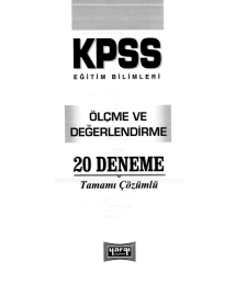 ÖLÇME DEĞERLENDİRME 20 Lİ DENEME