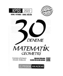 30LU MATEMATİK ÇÖZÜMLÜ DENEME