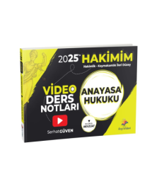 Dizgi Kitap 2025'te Hakimim Anayasa Hukuku Video Ders Notları - Serhat Güven