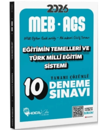 2026 MEB AGS Eğitimin Temelleri ve Türk Milli Eğitim Sistemi 10 Deneme Hoca Kafası