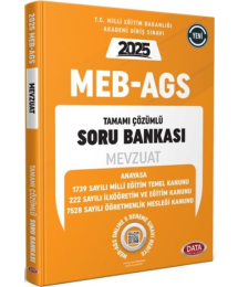 2025 MEB AGS Mevzuat Anayasa Soru Bankası Çözümlü Data Yayınları