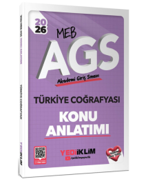 2026 MEB AGS Türkiye Coğrafyası Konu Anlatımı Yediiklim Yayınları