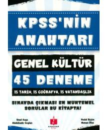 KPSS'NİN ANAHTARI GK 45 DENEME (TARİH-COĞ.-VAT) SINAVDA ÇIKMASI MUHTEMEL SORULAR