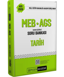2026 MEB AGS Tarih Tamamı Çözümlü Soru Bankası Pegem Yayınları