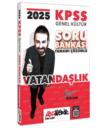 2025 KPSS Genel Kültür Vatandaşlık Tamamı Çözümlü Soru Bankası HocaWebde Yayınları