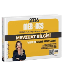 2026 MEB-AGS Mevzuat Bilgisi Video Ders Notları Hoca Kafası Yayınları