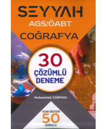2025 AGS ÖABT SEYYAH Coğrafya 30 Çözümlü Deneme Muhammet Carman