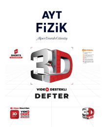 3D AYT Fizik Video Destekli Defter