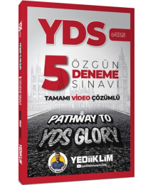 YDS Tamamı Video Çözümlü Özgün 5 Deneme Sınavı Yediiklim Yayınları