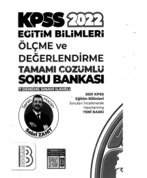ÖLÇME VE DEĞERLENDİRME SORU BANKASI
