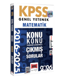 2026 KPSS Genel Yetenek Matematik 2016-2026 Konu Konu Tamamı Çözümlü Çıkmış Sorular Yargı Yayınları