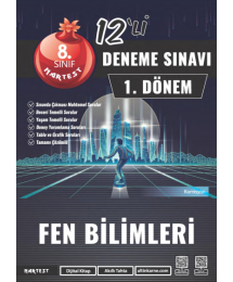 8. Sınıf 1. Dönem Mod 12 Fen Bilimleri Deneme Sınavı Nartest Yayınevi