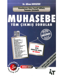 4T Yayınları Muhasebe Çıkmış Sorular 1. Kitap Alican Dovletov