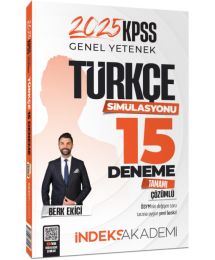 2025 KPSS Türkçe Simülasyonu 15 Deneme Çözümlü İndeks Akademi