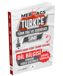 2025 ÖABT MEB-AGS Türkçe, Edebiyat, Sınıf Dil Bilgisi Son 12 Yıl Çıkmış Soru Konularına Göre Çözümlü Dizgi Kitap Yayınları