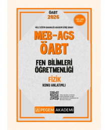 MEB AGS ÖABT Fen Bilimleri Öğretmenliği Konu Anlatımlı FİZİK Pegem Akademi