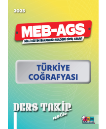 2025 MEB AGS Türkiye Coğrafyası Ders Takip Notu TKM AKADEMİ