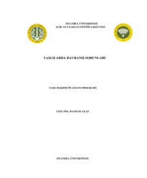 Yaşlılarda Davranış Sorunları