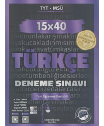 TYT Türkçe Deneme 15x40 Edebiyat Sokağı