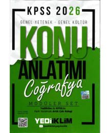 COĞRAFYA Yediiklim 2026 KPSS Genel Yetenek Genel Kültür Konu Anlatımı Modüler Yediiklim Yayınları
