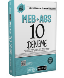 2026 MEB AGS Tamamı Çözümlü 10 Deneme Pegem Akademi Yayıncılık