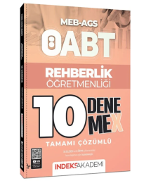 2025 ÖABT MEB-AGS Rehberlik Öğretmenliği 10 DenemeX Çözümlü İndeks Akademi Yayıncılık