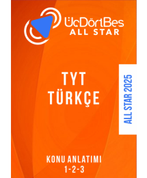 ALL STAR TYT TÜRKÇE Konu Anlatım (1-2-3 Hepsi Bir Arada)