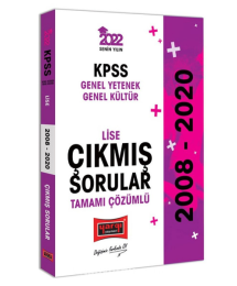 KPSS Genel Yetenek Genel Kültür Lise Tamamı Çözümlü Çıkmış Sorular 2008-2020