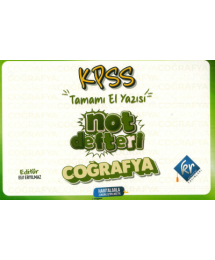 COĞRAFYA TAMAMI EL YAZISI NOT DEFTERİ