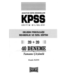 GELİŞİM VE REHBERLİK 20+20 DENEME