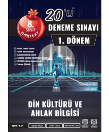 8. Sınıf 1. Dönem Mod 20 Din Kültürü Ve Ahlak Bilgisi Deneme Sınavı Nartest Yayınları