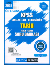 Ön Lisans KPSS Tarih Tamamı Çözümlü Soru Bankası Pegem Akademi