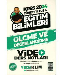ÖLÇME VE DEĞERLENDİRME VİDEO DERS NOTLARI CÜNEYT İLTUŞ