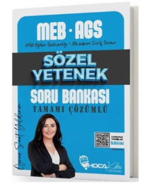 2025 MEB-AGS Sözel Yetenek Soru Bankası Çözümlü Hoca Kafası Yayınları