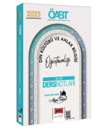 2025 ÖABT DKAB DHBT MBSTS Din Kültürü ve Ahlak Bilgisi Öğretmenliği Video Ders Notları (Asya Tekin) Yargı Yayınları