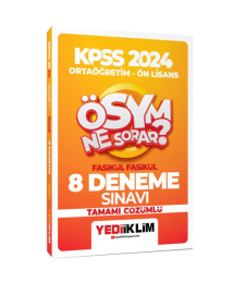 ÖSYM Ne Sorar Ortaöğretim-Önlisans Fasikül Tamamı Çözümlü 8 Deneme