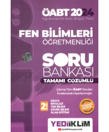 FEN BİLİMLERİ ÖĞRETMENLİĞİ SORU BANKASI TAMAMI ÇÖZÜMLÜ
