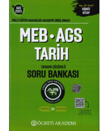 2025 MEB-AGS Tarih Soru Bankası Çözümlü Öğreti Akademi Yayınları