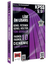 2026 KPSS GKGY Lise Ön Lisans Tüm Dersler Fasikül Fasikül Tamamı Çözümlü 10 Deneme Yargı Yayınları