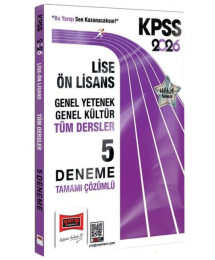 2026 KPSS Genel Kültür Genel Yetenek Lise Ön Lisans Tüm Dersler Tamamı Çözümlü 5 Deneme Yargı Yayınları