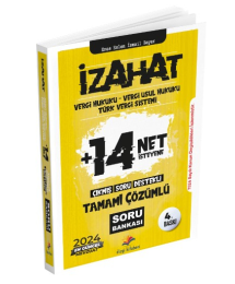 Dizgi Kitap 2024 İzahat Vergi Hukuku, Vergi Usul Hukuku, Türk Vergi Sistemi Çıkmış Soru Destekli Tamamı Çözümlü Soru Bankası Enes Eslem İsmail Bayer