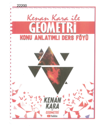 Kenan Kara İle Geometri 2022 Güncel Baskı #2022 Tayfa KONU ANLATIMLI DERS FÖYÜ