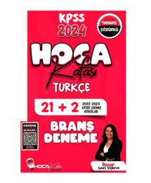 2024 KPSS Türkçe 21+2 Deneme Video Çözümlü Hoca Kafası Yayınları