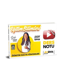 2024 KPSS Eğitim Bilimleri Öğretim İlke ve Yöntemleri Video Ders Notları