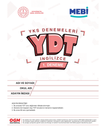 YDT Denemeleri İngilizce 1. Deneme MEBİ